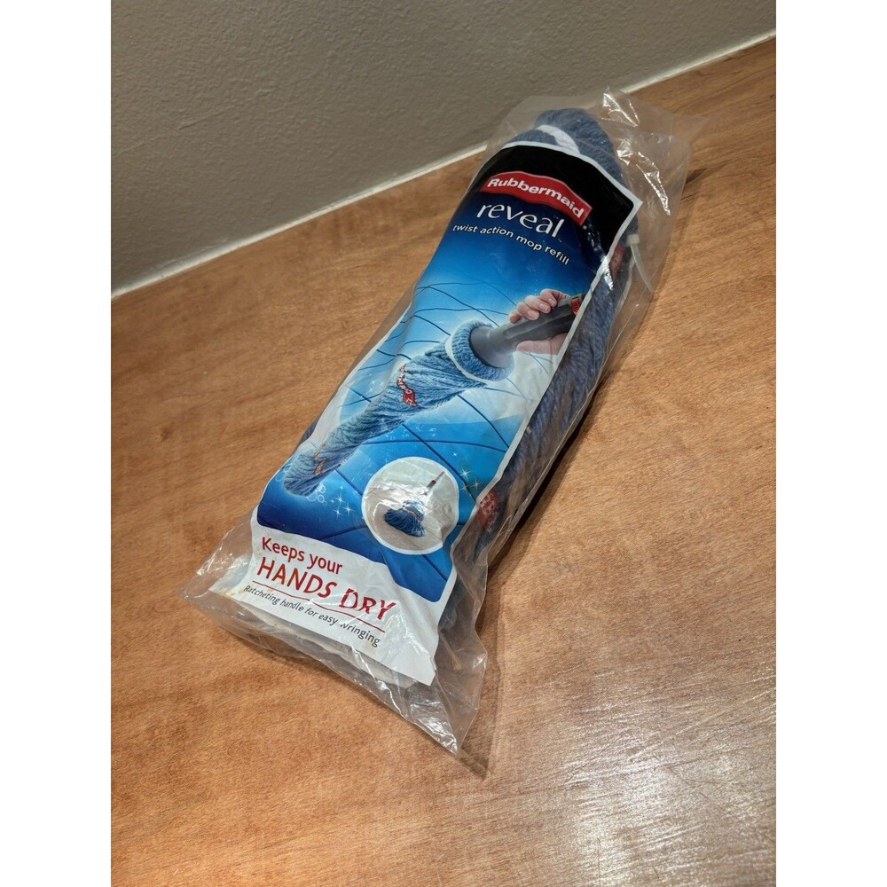 Rubbermaid TWIST ACTION MOP REFILLS Lot of 2 Replacement Mopping Head 6B12 NEW